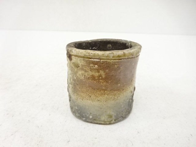 作家物　信楽焼　蓋置(保護箱付)